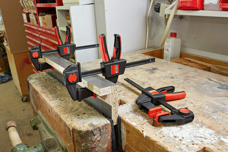 BESSEY EZR-SET, 6 In., One Hand Table/Track Clamp, Multi-Use 6 In. Ergonomic, Unique