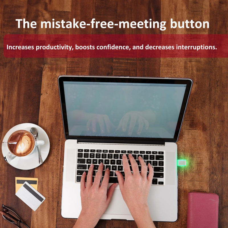 MuteMe Mini - USB C - Illuminated Physical Mute Button for Zoom, Teams, WebEx & More (As Seen on Shark Tank)! Mac/PC Compatible. USB Cord & Adapter Included. Free Software Download Required. MuteMe Mini -USB C