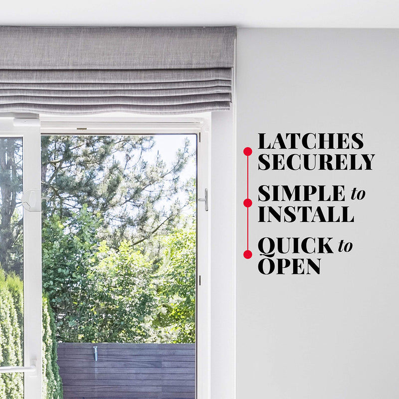 Sliding Door Latch- Pool Safety Latch Two Way Opening Sliding Door Latch