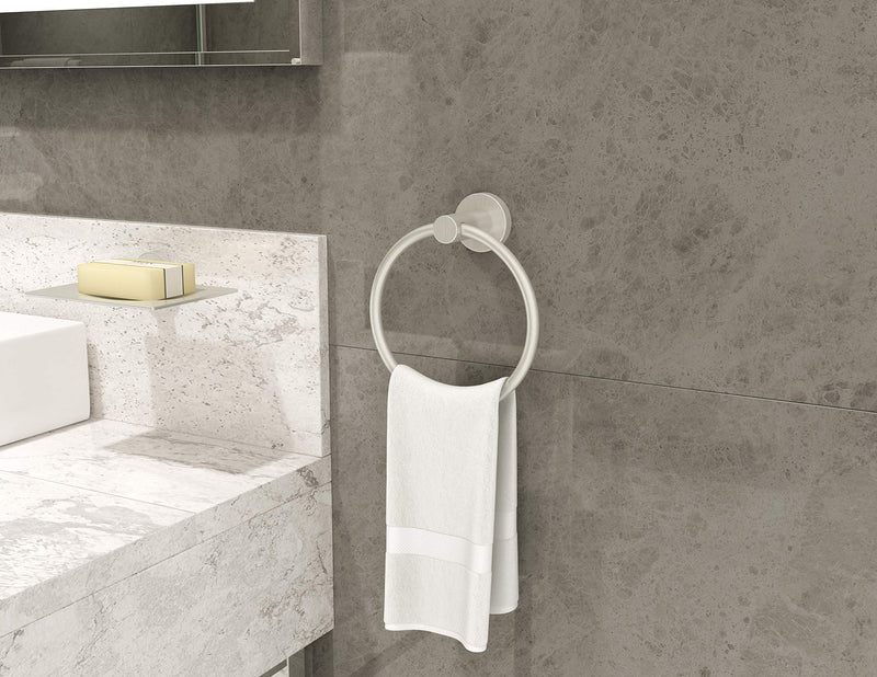Symmons 353TR-STN Dia Wall-Mounted Towel Ring in Satin Nickel