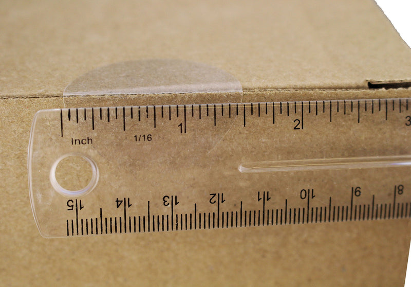 ChromaLabel 1.50 Inch Round Clear Wafer Seals, 500 per Roll, Non Perforated