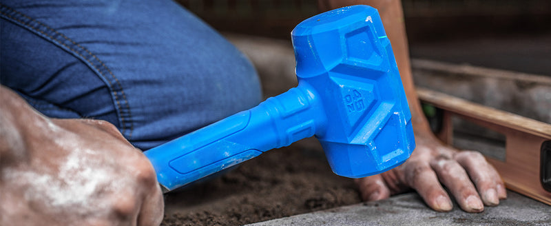 REAL STEEL Dead Blow Hammer 45 Oz Rubber Mallet Non-Marring and Sparking Resistant with Steel Shot-filled Head Ideal for DIY,Automotive,Furniture (0318) 45 ounce