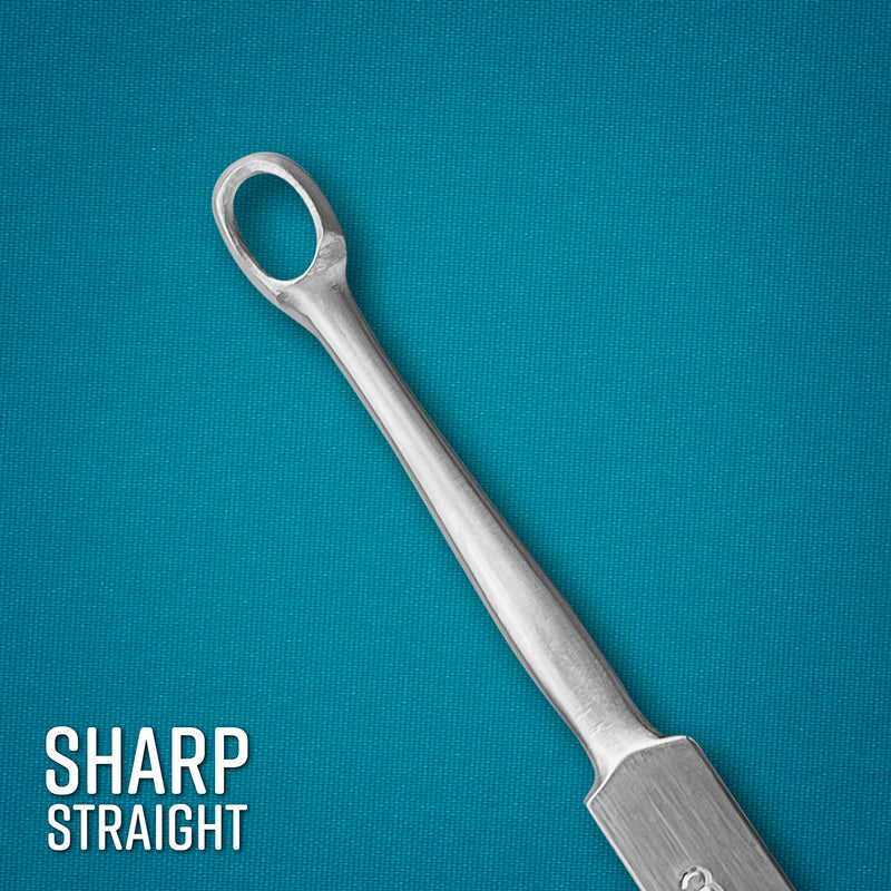 Fox Dermal Curette 3 mm Round Dermatology Scrape Instruments Stainless Steel
