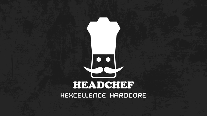 Headchef Hardcore Hexellence Ceramic Non-Stick Coated Metal Herb Grinder, 4 Piece, 62mm (Kiloton Blue)