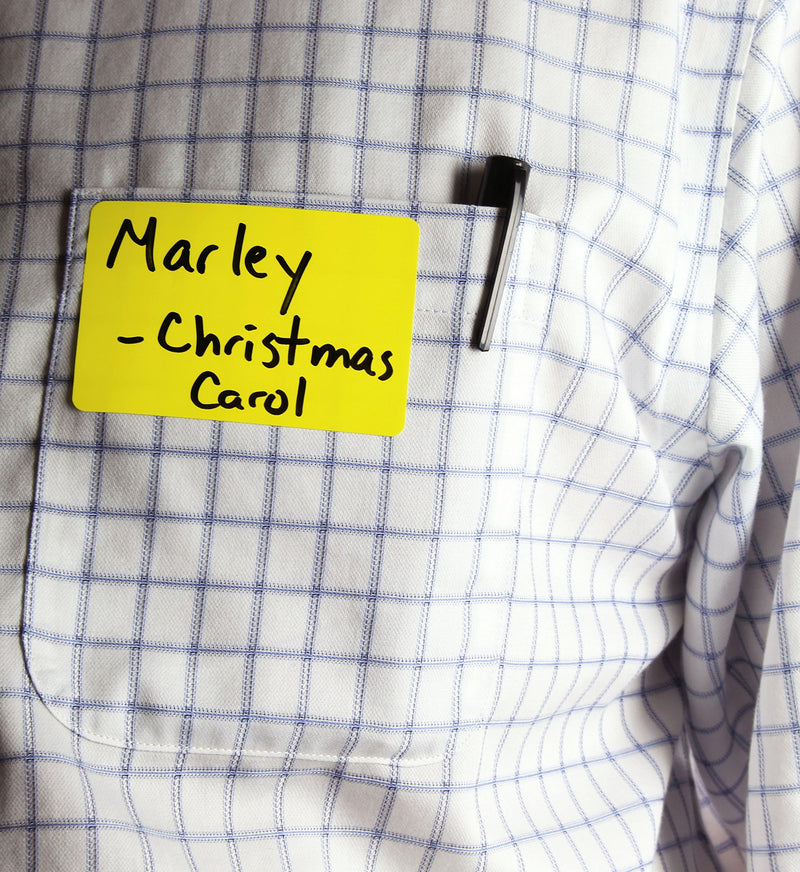 ChromaLabel 2 x 3 inch Name Tag Stickers, 150 Labels per Pack, Yellow