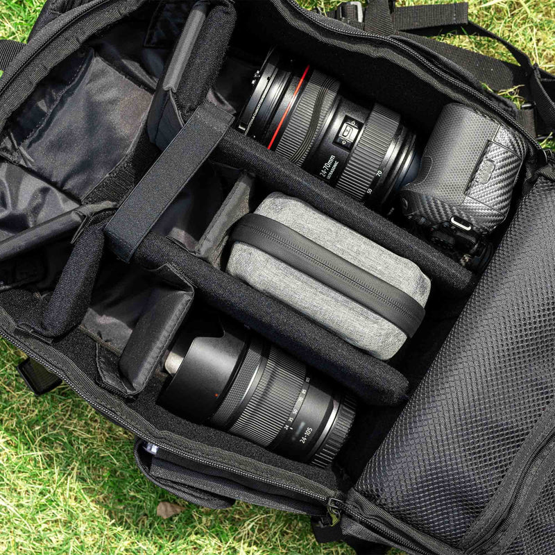 JJC 10 Pockets Hard Shell Lens Filter Bag Up to 95mm, Water Resistant & Dustproof, Camera Filter Pouch with Microfiber Cleaning Cloth, Filter Carrying Case for Photography Filter Round Filter 10 Pockets-Up to 95mm