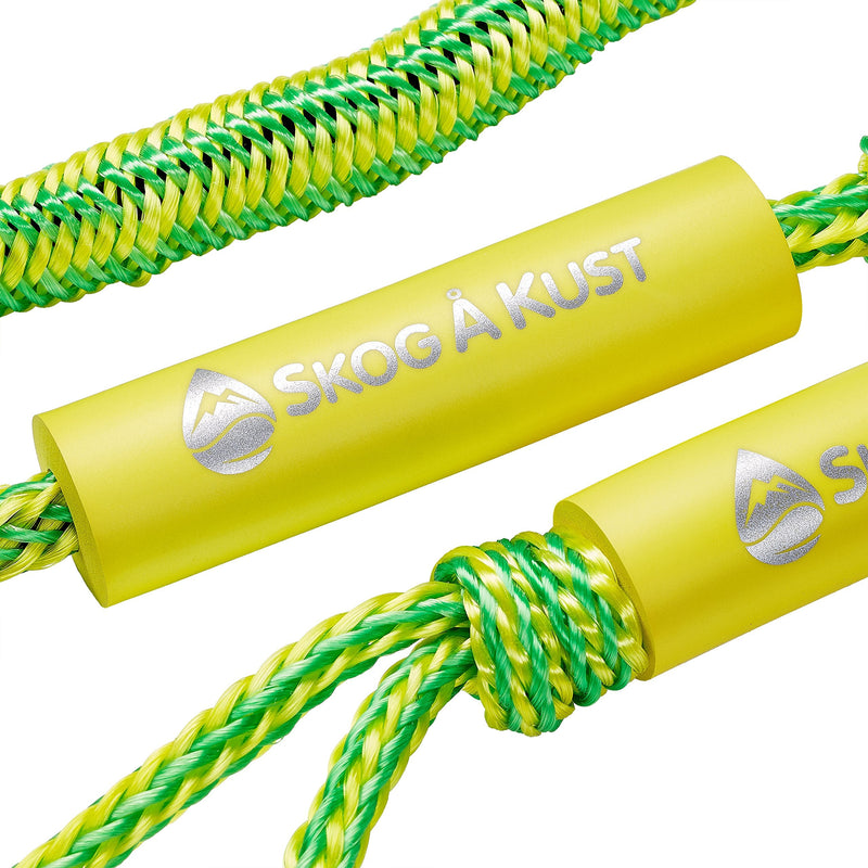 Skog Å Kust Premium PWC Bungee Dock Lines 2-Pack: 4 & 6 Foot Lengths Green & Yellow