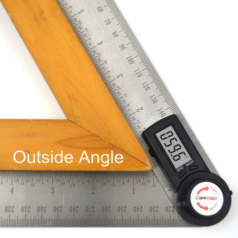 Gemred gemred 82305 digital angle finder 7-inch protractor stainless steel