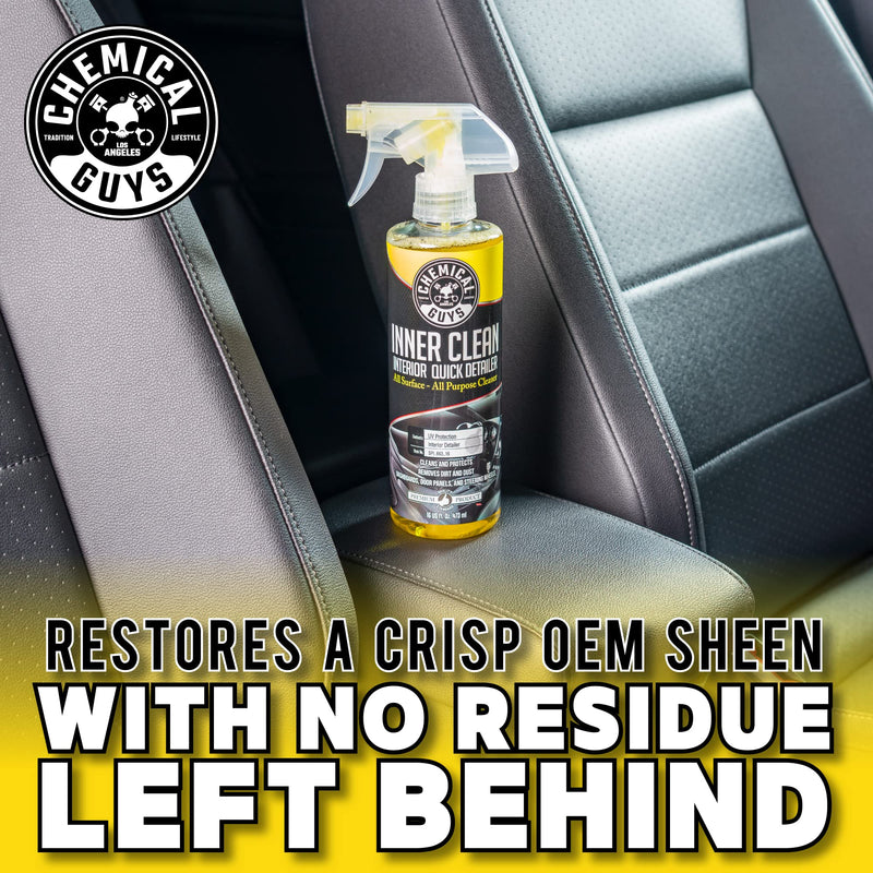 Chemical Guys SPI_663_16 InnerClean Quick Detailer with Pineapple Scent, High Performance Interior and Dashboard Cleaner, Dust Repellent, Easy to Use Non Greasy Formula, 16 fl oz 16 oz