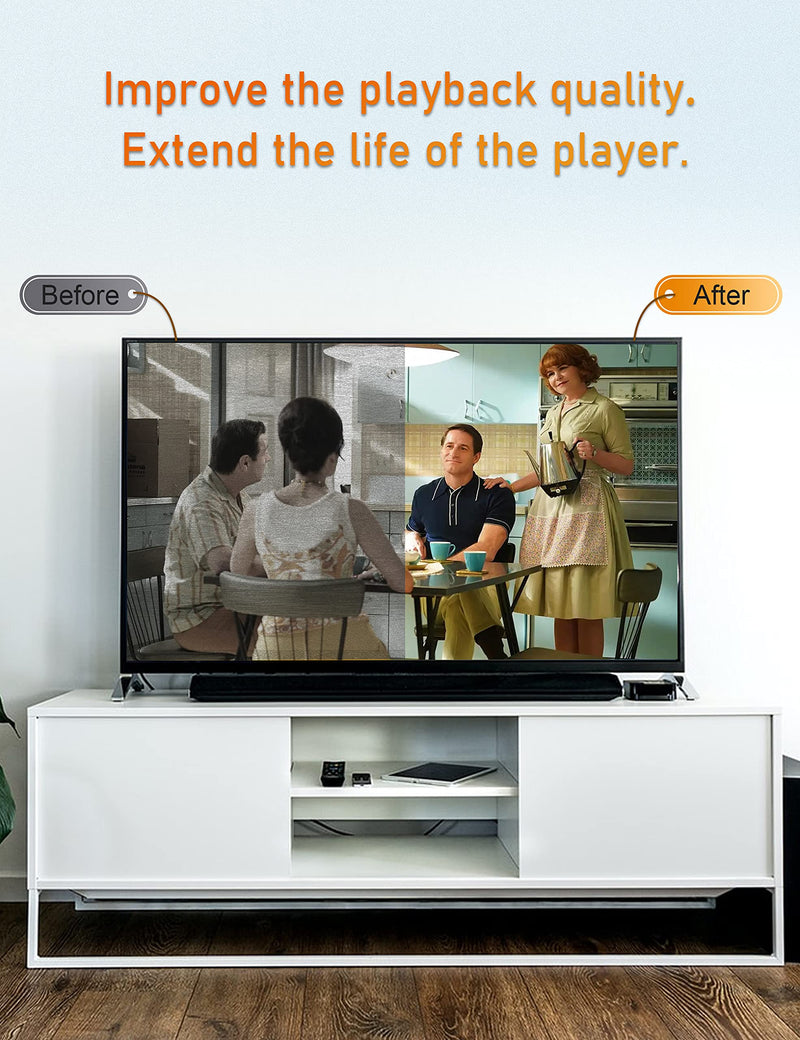 Arsvita CD Laser Lens Cleaner Disc Cleaning Set for CD/VCD/DVD Player, Safe and Effective