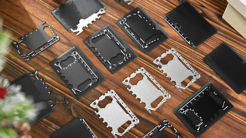 Cholemy 48 Pcs Credit Card Wallet Multitool 46 in 1