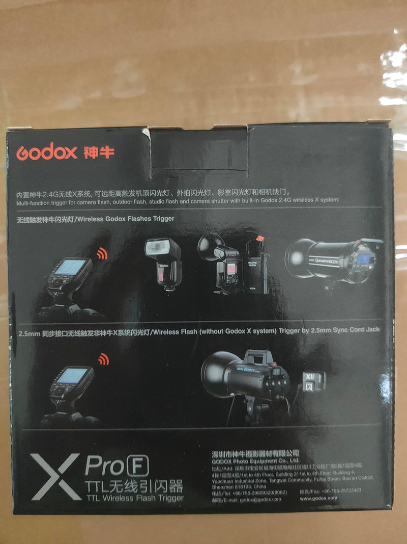 GODOX Xpro-F TTL Flash Trigger Transmitter 1/8000s High Speed Sync TTL Autoflash Built-in Godox X System with LCD Screen for Fuji Fujifilm Camera (XPRO-F)