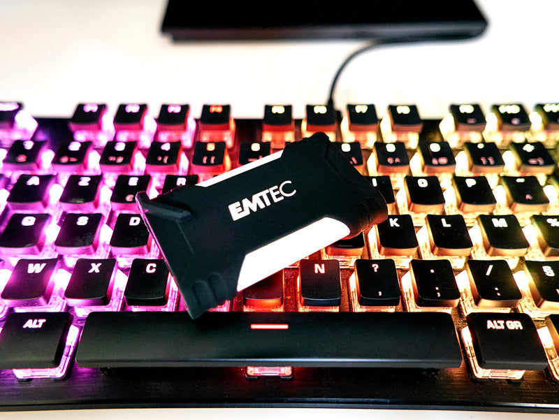 Emtec X210G Portable Gaming Series External Solid State Drive - USB-C 3.2 Gen2 - Up to 1100MB/s - 3D NAND Flash - Documents, Music, HD Video Storage - 1TB