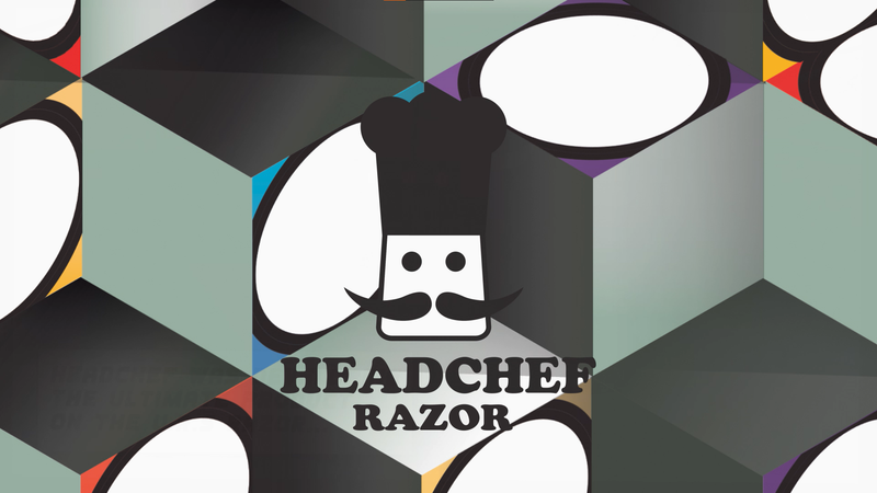 Headchef Razor 4 Piece Metal Herb Grinder with Sifter Scraper, 50mm (Green)