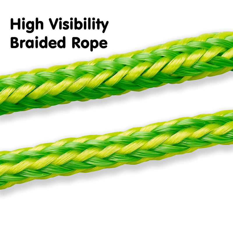 Skog Å Kust Premium PWC Bungee Dock Lines 2-Pack: 4 & 6 Foot Lengths Green & Yellow