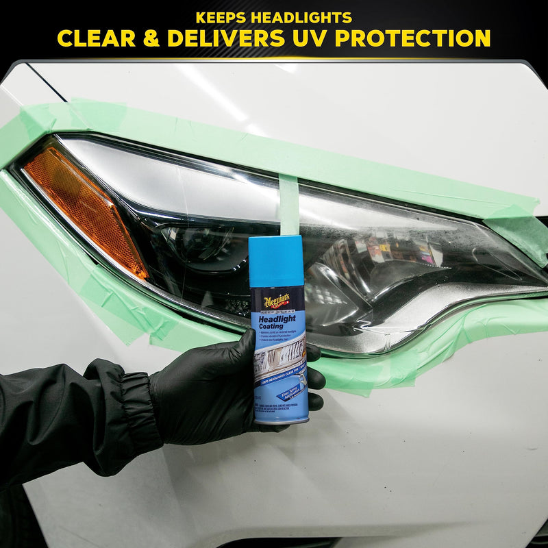 Meguiar's Keep Clear Headlight Coating - Durable, Long-Lasting Protection Prevents Oxidation and Prevents Yellowing for a Year - Easy Application - 4 Oz Aerosol