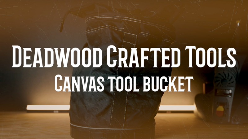 Deadwood Crafted Tools Tool Bag - 150 Pound Capacity Canvas Bucket Lineman Bag - Bucket Truck Accessories Aerial Grunt Bag Utility Sack for Welders, Ironworkers, and Lineman