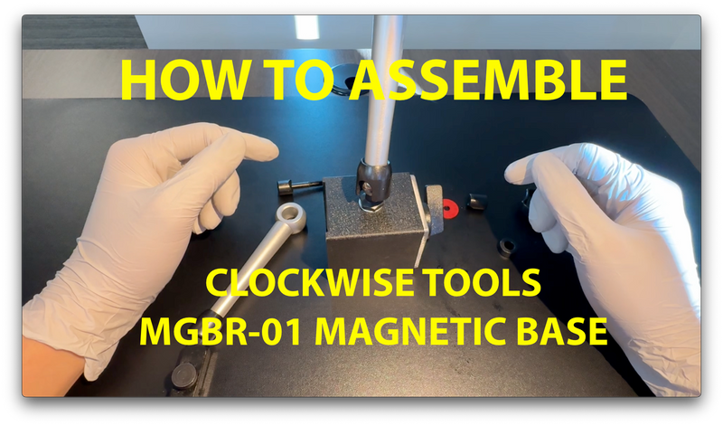Clockwise Tools Magnetic Base, MGBR-01, Magnetic Stand for Digital Dial Indicators, 176lbs Max Pull MGBR-01 Adv