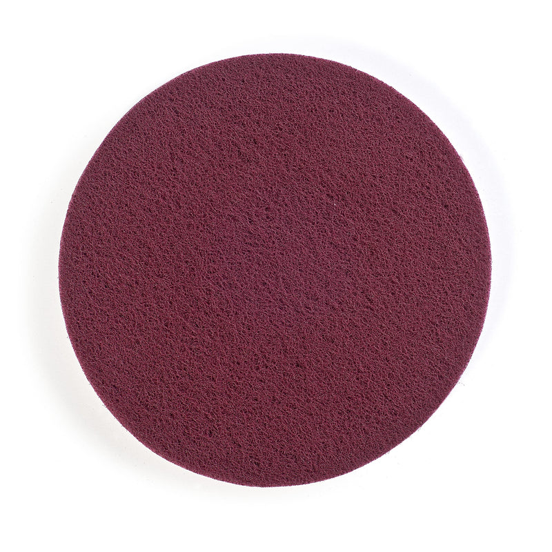 Wfix Velcro sanding fleece for eccentric sanders 150mm P120-180 medium coarse - red | 10 pieces | Grinding sponge - polishing sponge 150mm for metal including stainless steel, stone, wood, plastic etc. Red K150-180