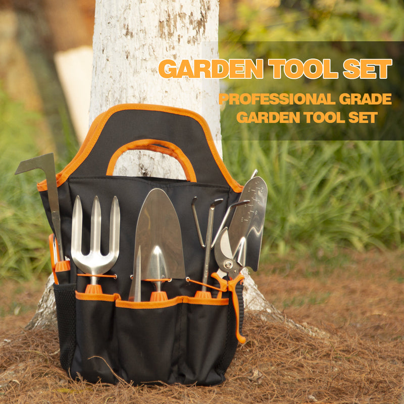 Garden Tool Set, 10 PCS Stainless Steel Heavy Duty