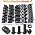 weideer 80PCS M8 T-Nuts Screws Assortment Kit,M8x12/16/20mm Nut and Bolt Assortment Sets for 4040 4080 Series Standard Aluminum Profile,Compatible with Rail Mount BK-80PCS-M8 T-Nuts
