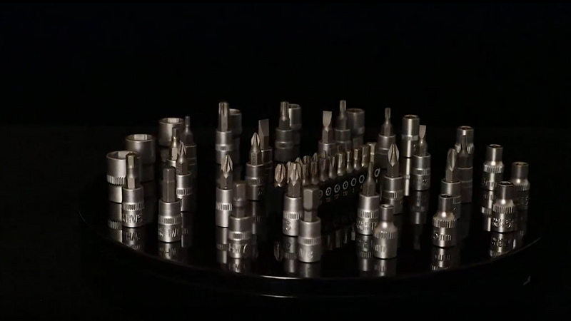 REALTEK 66Pcs 1/4 Drive Impact Metric 6 Point Socket Set with Case 66 Pieces 1/4" Drive Socket Set
