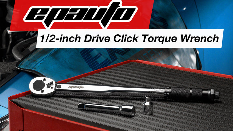 EPAuto 1/2-inch Drive Click Torque Wrench, 10-150 ft/lb, 13.6-203.5 N/m 1/2 Inch Drive (10-150 ft.-lb.)