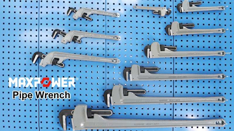 MAXPOWER 18-inch Pipe Wrench, 2.5 inch Jaw Opening Capacity