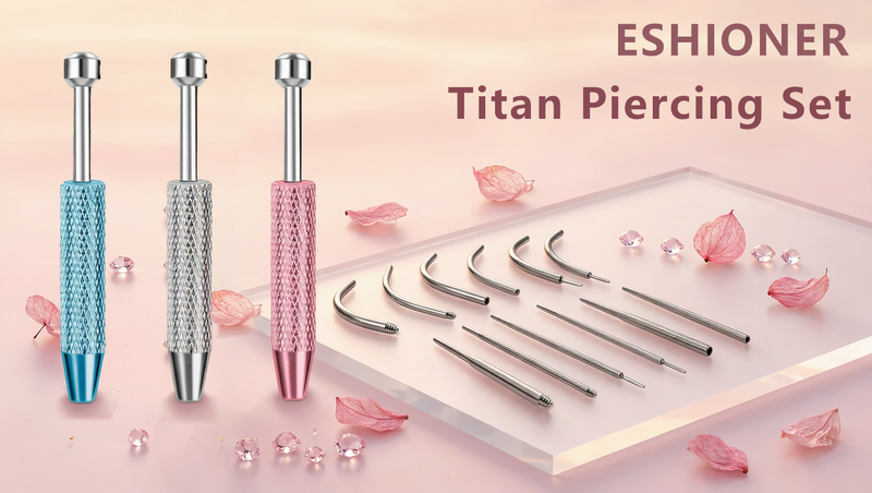 Titanium Piercing Ball Twist Change Set 7 Pieces Piercing Interchangeable Aid Piercing Aid for Change 14G 16G 18G 20G Piercing Tool for Changing Set Ball Gripper Piercing Insertion Aid Kit Silver ball twister