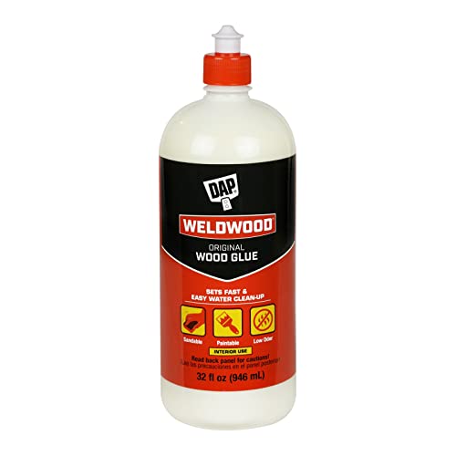 DAP Weldwood Original Wood Glue, Yellow, 32 oz (7079800492)