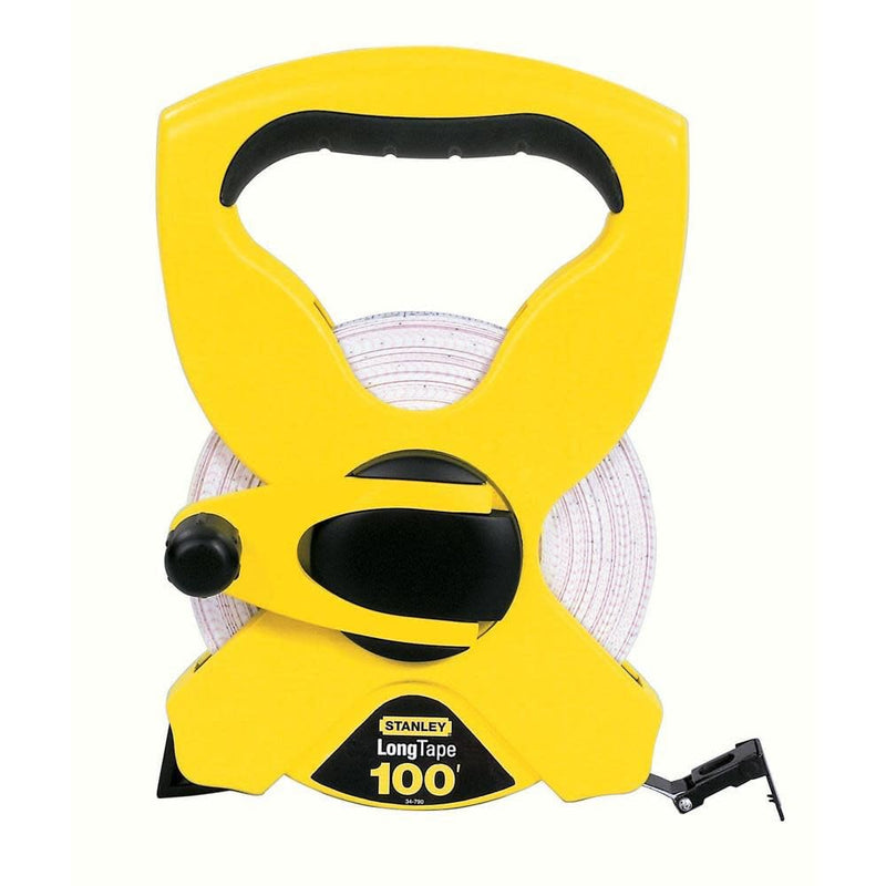 STANLEY 100 Ft Tape Measure, Open Reel, Fiberglass, 100-Foot (34-790)