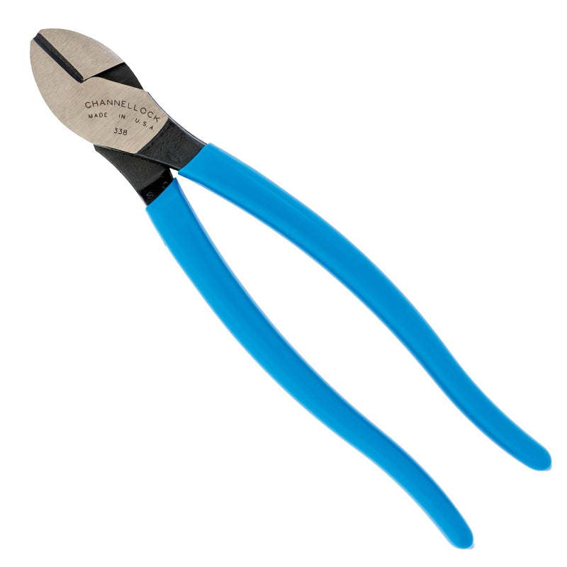 Channellock 338 Diagonal Cutting Plier,8" L, Blue 8