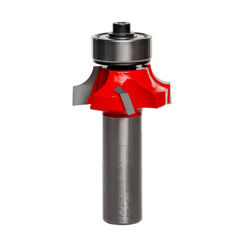 Freud 34-120: 1/4" Radius Rounding Over Bit (Quadra-Cut) | 4 Cutters, 18,000 RPM, Perma‑Shield Coating for Flawless Finishes in Routing Furniture Edges & Decorative Beads, 34‑120