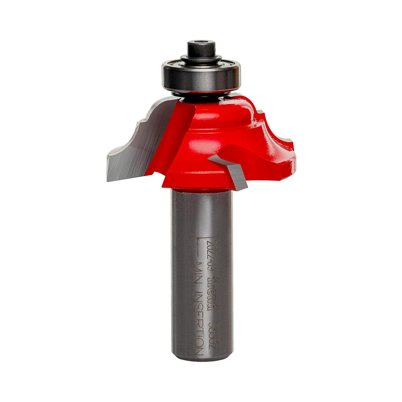 Freud 38-362: 1-1/2" (Dia.) Classical Cove & Bead Bit with 1/2" Shank | 4 Cutters, 2-1/2" Height, 16000 RPM, TiCo Hi-Density Carbide for Maximum Performance - Ideal for Decorative Edging - 38-362