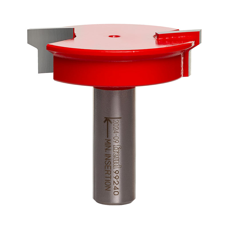 Freud 99-240: 2" (Dia.) Drawer Lock Bit with 1/2" Shank, Perma-SHIELD Coating Red