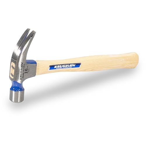 VAUGHAN 16 Oz Rip Claw Nail Hammer, Hickory Handle, Assembled in the USA