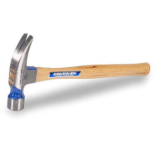 VAUGHAN 999 Series Framing Hammer, 32 Oz Hickory, Assembled in the USA 18 Inch Milled