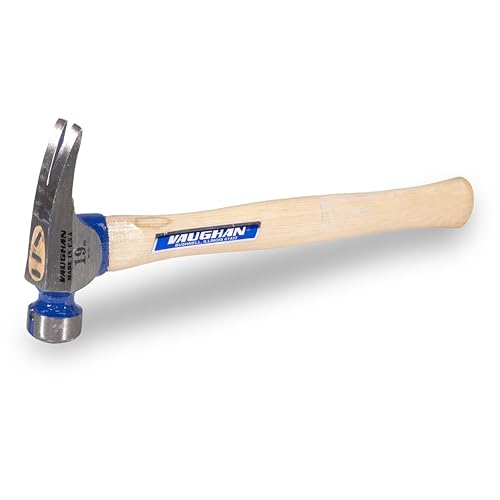 VAUGHAN California Framing Hammer, 19 Oz Milled Face, Assembled in the USA Straight