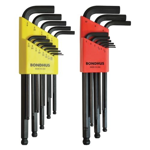 Bondhus 20199 Balldriver L-Wrench DoublePK, 10999 1.5-10mm & 10937 0.050-3/8" One Size