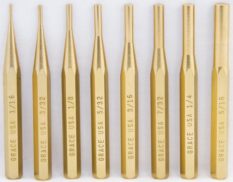Grace USAGrace USA Gun Care Brass Pin Punch Set One Size