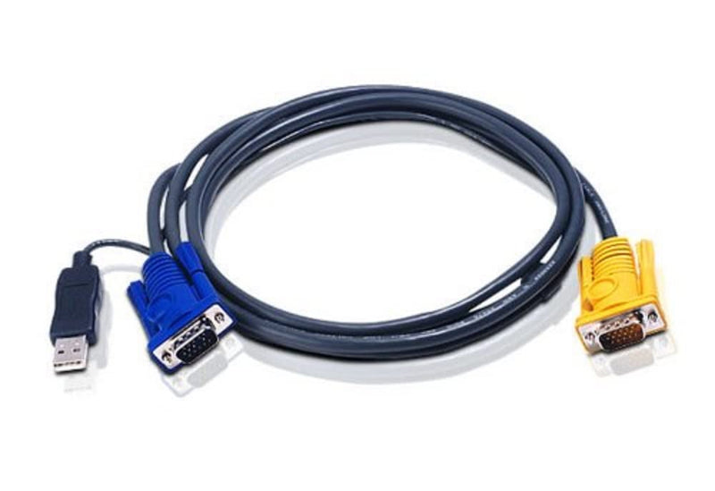 ATEN PS/2 to USB Intelligent KVM Cable - SPHD15M to VGA & USB A 2L5203UP, 10 Feet