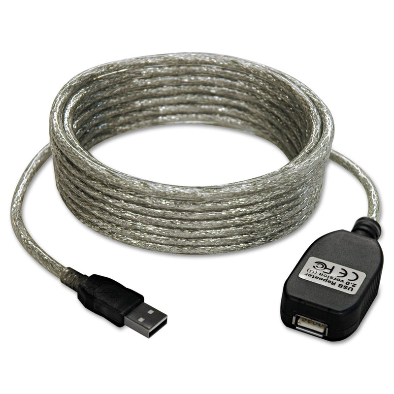 TRIPP LITE USB 2.0 Hi-Speed Active Extension Repeater Cable, USB-A (M/F), 16 Feet / 4.88 Meter Cable, Daisy-Chain up to 80 Feet / 24.38 Meters, 3-Year Warranty (U026-016)