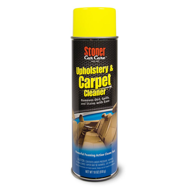 Stoner Car Care 91144 Upholstery and Carpet Cleaner Lifts Tough Stains with Powerful Foaming Action from Seats, Mats, Headliners, Door Panels, and More to Restore Automotive Interior, 18 Oz, Pack of 1 Unscented 18 Ounce (Pack of 1)
