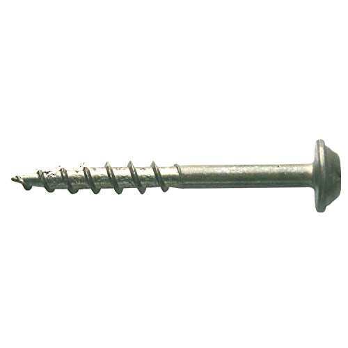 Kreg Zinc Pocket-Hole Screws - SML-C150-500 - 1-1/2 Inch - Coarse Thread - Maxi-Loc Head - Indoor - 500 Count 500 pack