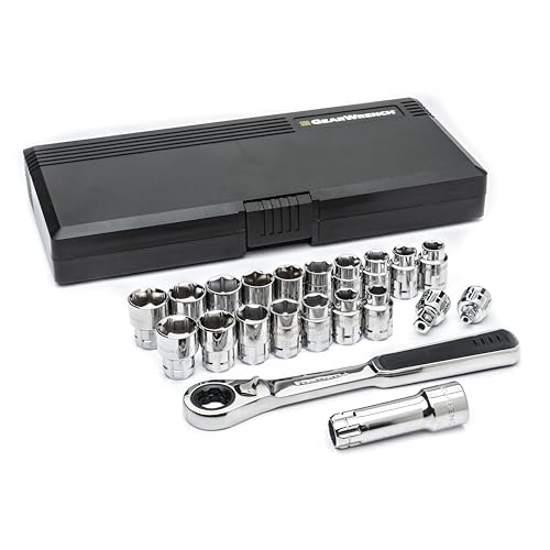 GEARWRENCH 21 Pc. 3/8" Drive 6 Pt. Pass-Thru™ Tool Set, SAE/Metric - 8921 0 21-piece kit