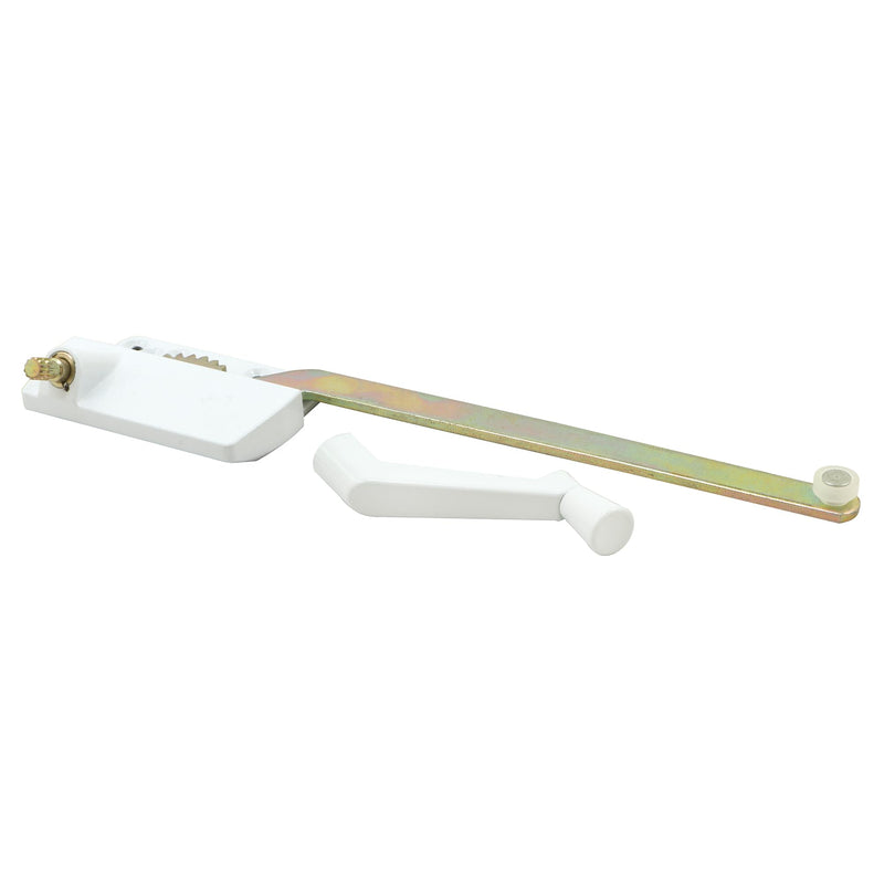 Truth TH 23025 9-1/2 In. Single-Arm Right-Hand Casement Operator with Crank, fits Truth, White Finish (Single Pack) | With Crank, Fits Truth, White Finish, Single Pack