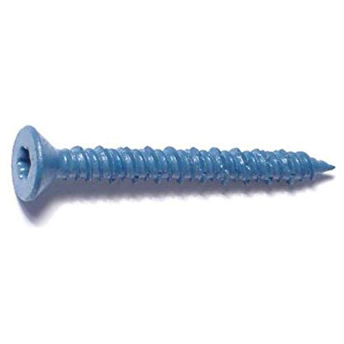 Hillman Blue Flat-Head Phillips Tapper Concrete Screw Anchor 1/4" x 2-1/4- Inch"- 100 Pack 375309