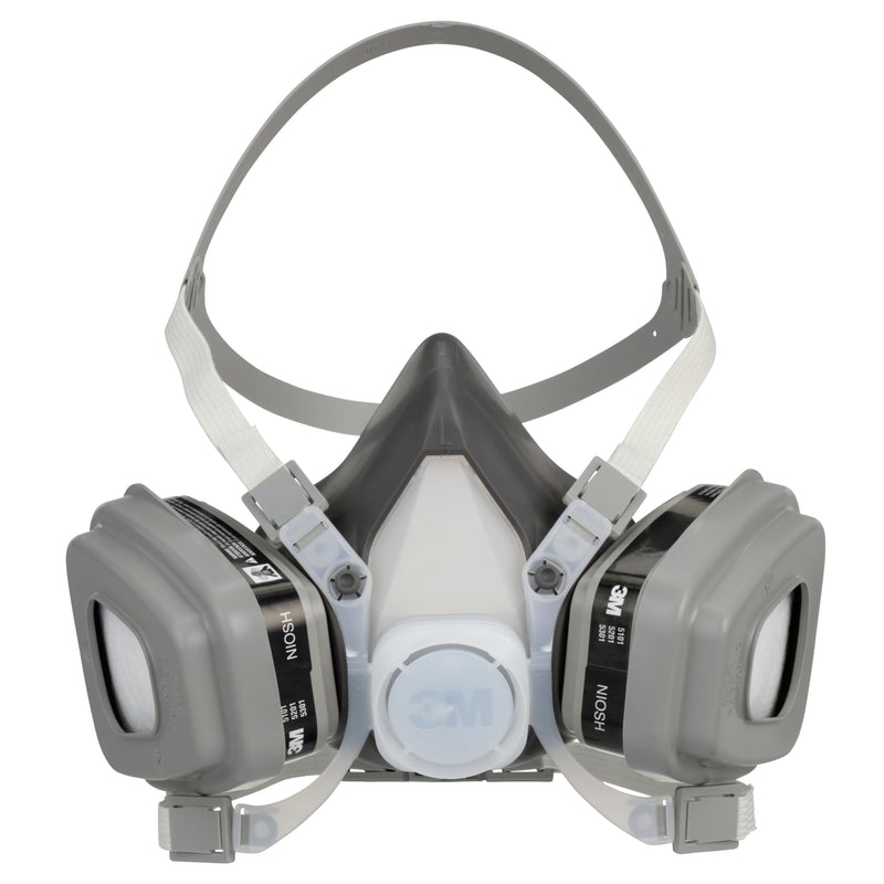 3M Half Facepiece Disposable Respirator Assembly 51P71, NIOSH Approved, Organic Vapor/P95 Respiratory Protection (OV/P95), Small, Permanently Attached Cartridges, 1 Unit 1 Count (Pack of 1)