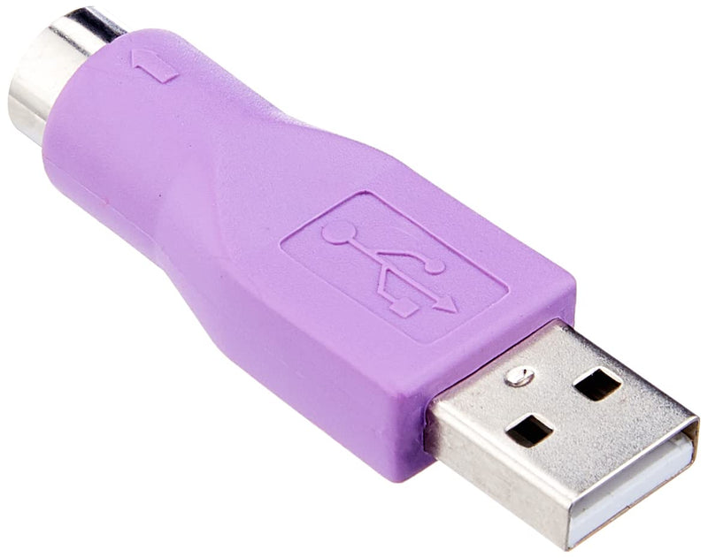 StarTech.com Replacement PS/2 Keyboard to USB Adapter - F/M - Keyboard adapter - PS/2 (F) to USB (M) - GC46MFKEY, Purple