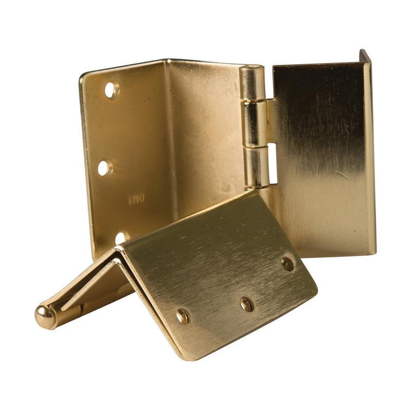 HealthSmart Expandable Door Hinges, Allow up to 2 Extra Inches for Handicap, Wheelchairs, Walkers and Rollator Accessibility, 2 Hinges, Brass